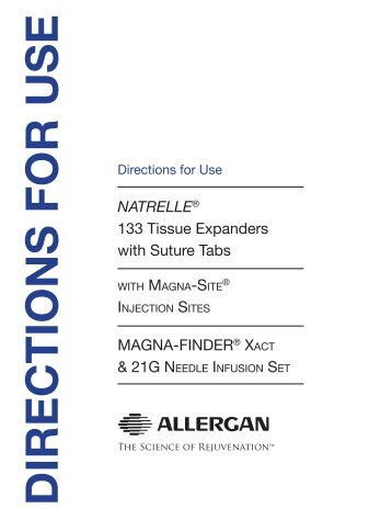 Natrelle® 133 Tissue Expanders with Suture Tabs - Allergan