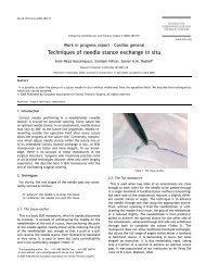 Techniques of needle stance exchange in situ