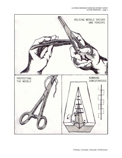 Suture Workshop Handout - UCI Emergency Medicine Interest Group