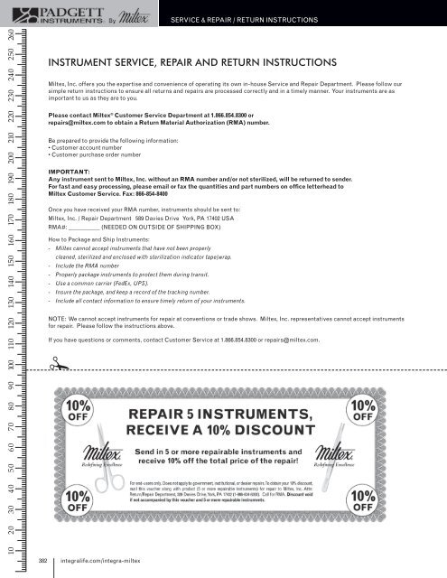 Padgett Catalog - Integra Miltex