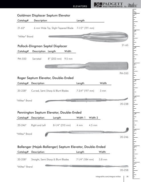 Padgett Catalog - Integra Miltex