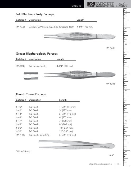 Padgett Catalog - Integra Miltex