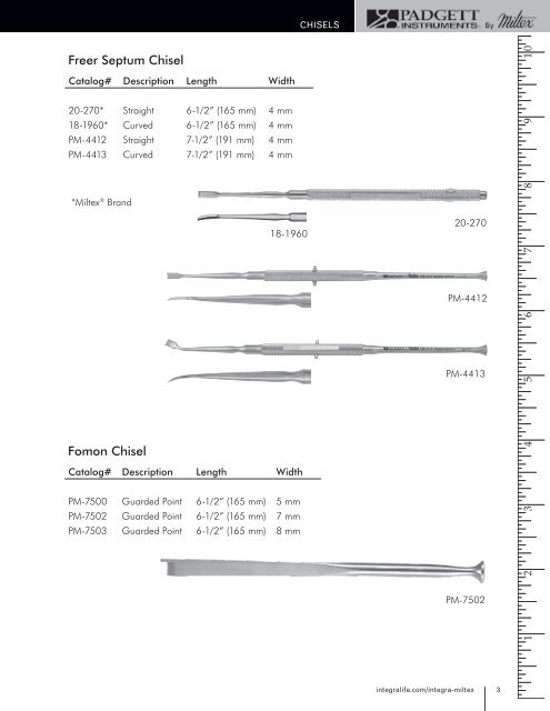 Padgett Catalog - Integra Miltex