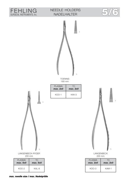 5/2 - Fehling Surgical Instruments