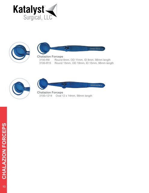 Ophthalmic Instrument Catalog 2012 - KatalystSurgical