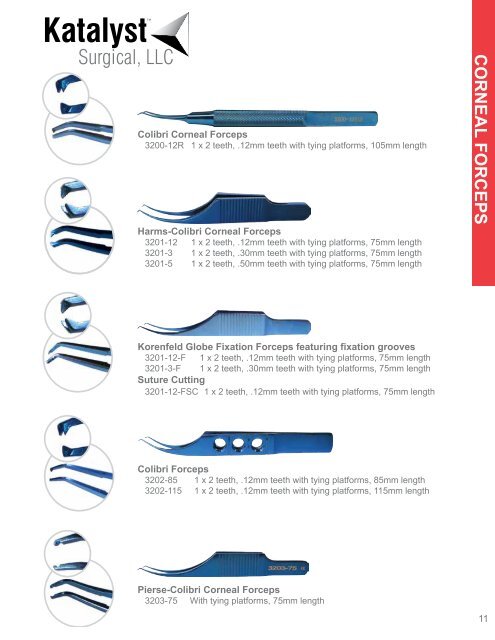 Ophthalmic Instrument Catalog 2012 - KatalystSurgical