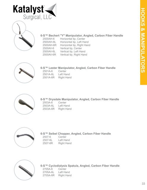 Ophthalmic Instrument Catalog 2012 - KatalystSurgical