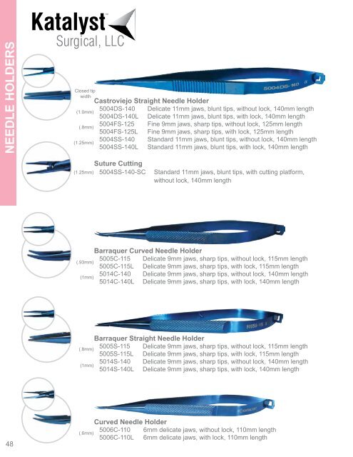 Ophthalmic Instrument Catalog 2012 - KatalystSurgical