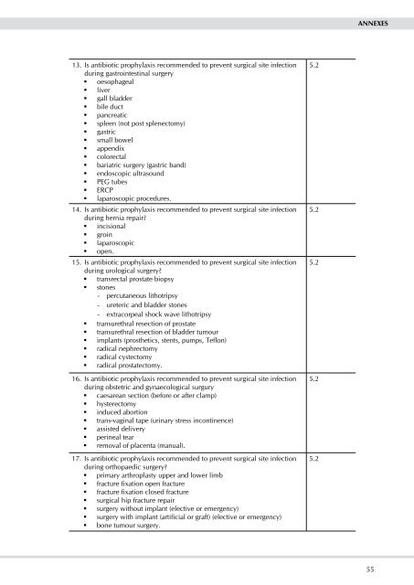 Antibiotic prophylaxis in surgery. (SIGN Guideline No 104)