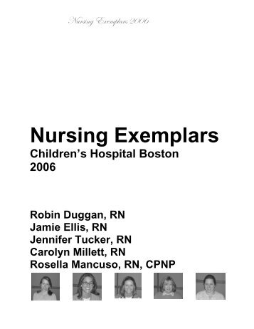 Nursing Exemplars - Children's Hospital Boston
