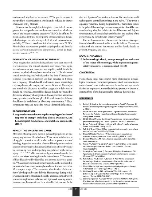 Hemorrhagic Shock - SOGC