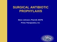 SURGICAL ANTIBIOTIC PROPHYLAXIS