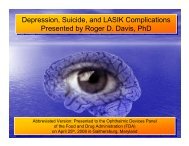 Refractive Surgery Shock Syndrome - LASIK Complications