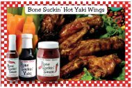 Bone Suckin' Hot Yaki Wings