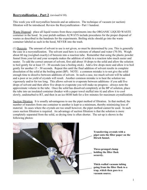 Recrystallization - Part 2.