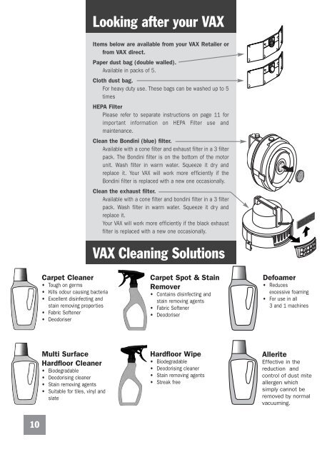 Easyguide Family Vax:Easyguide Family Vax - Vax Appliances