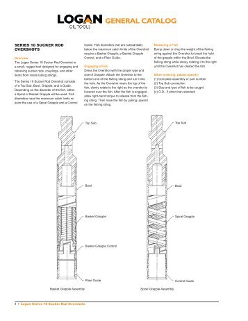 Series 10 Sucker Rod Overshot - Logan Oil Tools