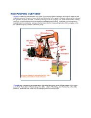 ROD PUMPING OVERVIEW