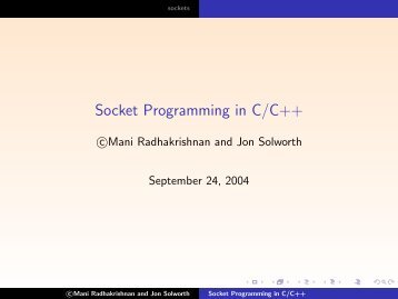 Socket Programming in C/C++