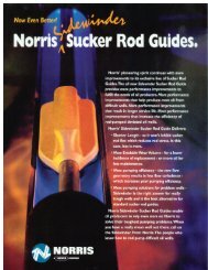Norri Sucker Rod Guides. - Norris Rods