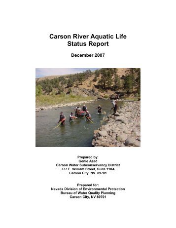 Carson River Aquatic Life Status Report - Nevada Division of ...