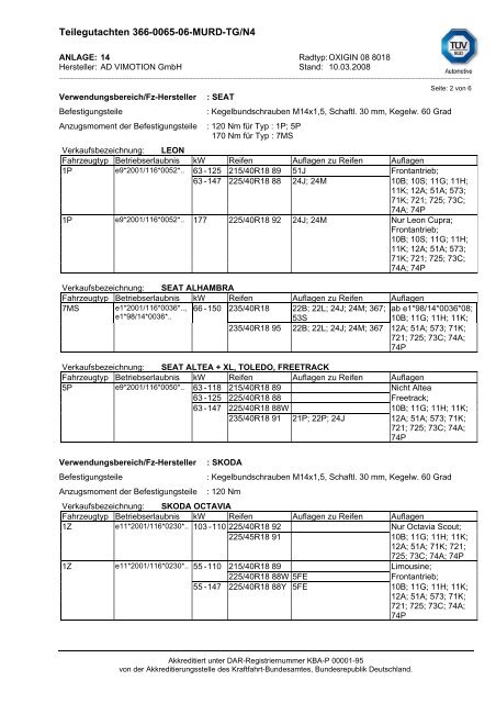 Teilegutachten 366-0065-06-MURD-TG/N4