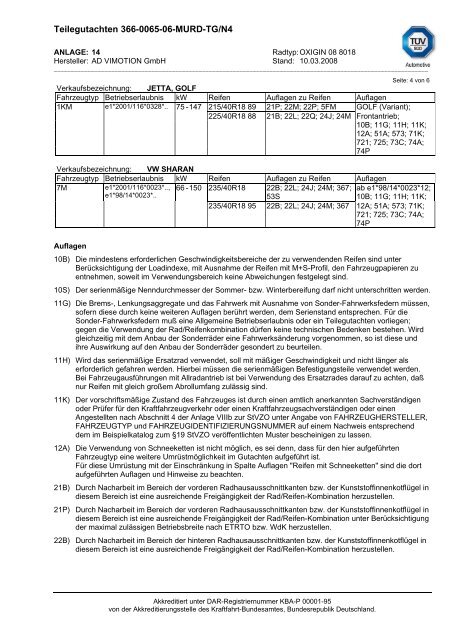 Teilegutachten 366-0065-06-MURD-TG/N4