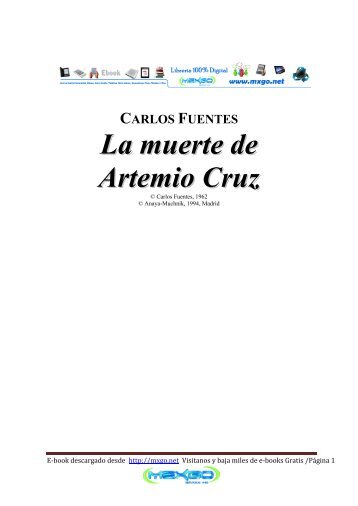 La muerte de Artemio Cruz