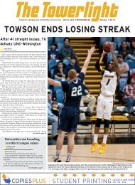 TOWSON ENDS LOSING STREAK - Baltimore Student Media