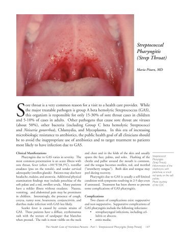 Streptococcal Pharyngitis (Strep Throat) - Boston Health Care for the ...