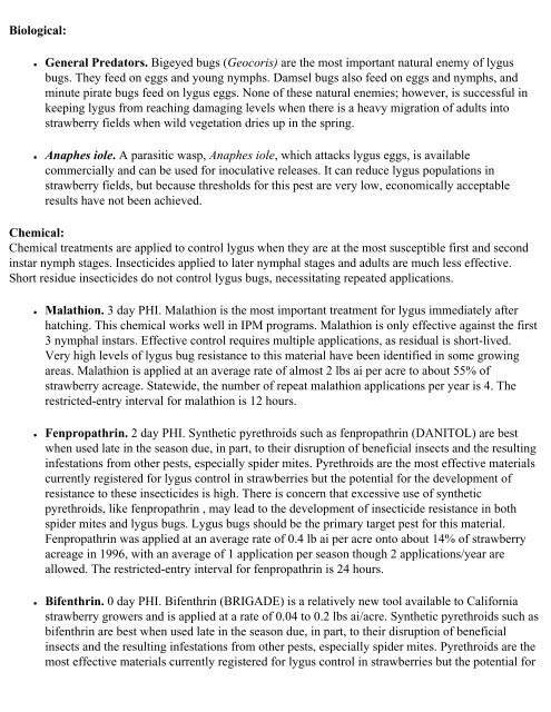 Crop Profile for Strawberries in California - Regional IPM Centers