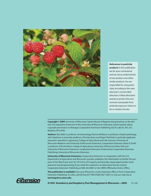 Strawberry and Raspberry Pest Management in Wisconsin