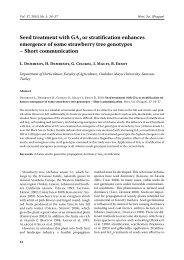 Seed treatment with GA3 or stratification enhances emergence of ...