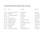 Production list, 1974-2012 (PDF)