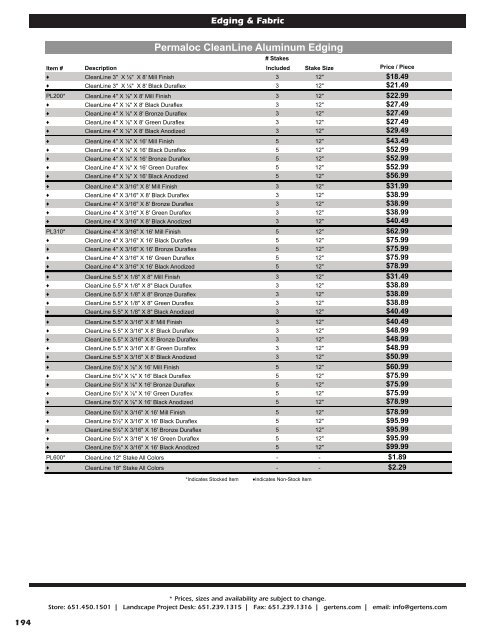 2012 Retail Catalog - Gertens