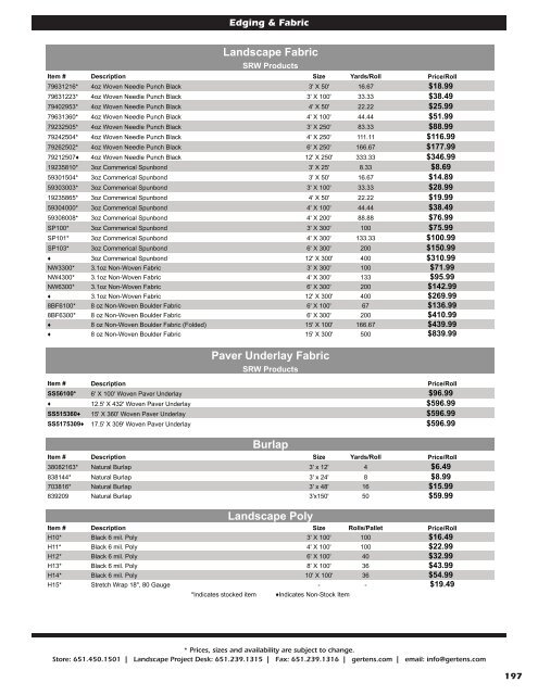 2012 Retail Catalog - Gertens