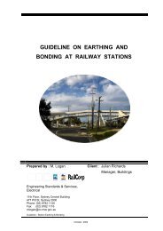 Guideline on Earthing and Bonding at Railway Stations - RailCorp ...