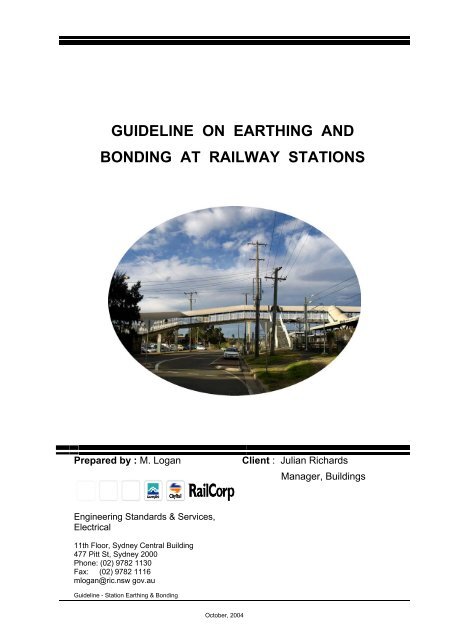 Guideline on Earthing and Bonding at Railway Stations - RailCorp ...