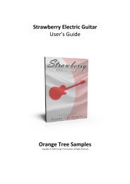 Strawberry Electric Guitar - User's Guide - Orange Tree Samples
