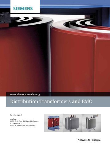 Distribution Transformers and EMC - Siemens Energy