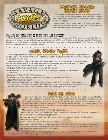 deadlands Reloaded - Pinnacle Entertainment Group