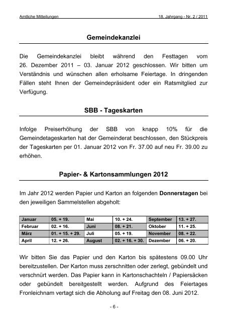 FROHE FESTTAGE - Gemeinde Lalden