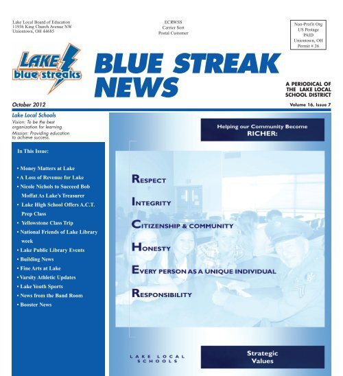 BLUE STREAK NEWS - Lake Local Schools
