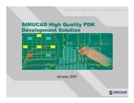 SIMUCAD High Quality PDK Development Solution - Silvaco