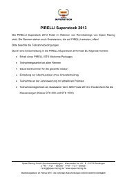 PIRELLI Superstock 2013 - Speer Racing