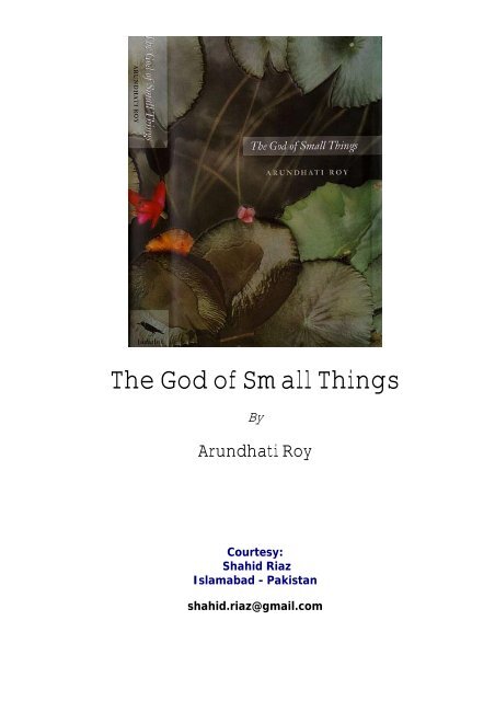 Seel Bandh Sex Hd Girl - The God of Small Thingsâ€ By Arundhati Roy - hitungmundur