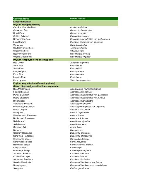 GTM formatted species list 20Apr07.xlsx