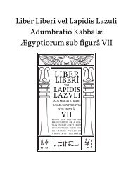 Liber Liberi vel Lapidis Lazuli - The Hermetic Library