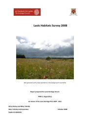 Laois Habitats Survey 2008 - Laois County Council