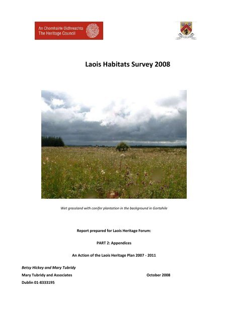 Laois Habitats Survey 2008 - Laois County Council